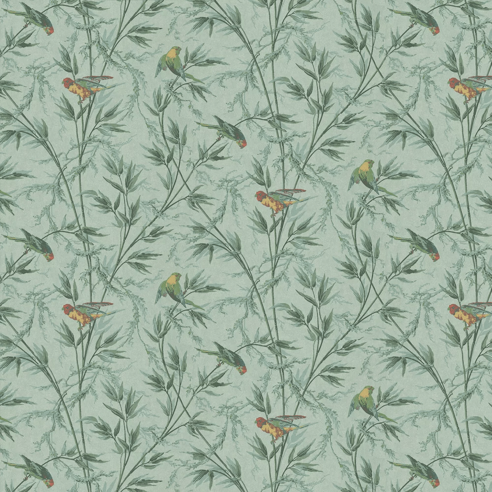 Great Ormond St Wallpaper - Aqua and Green - Little Greene - 0251GOVERDI - Premier Wallcovering