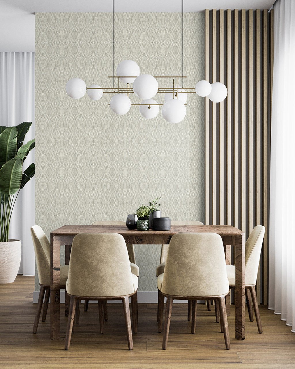 Greek Tile Feel Wallpaper - Beige - Hohenberger - 65008 - Premier Wallcovering
