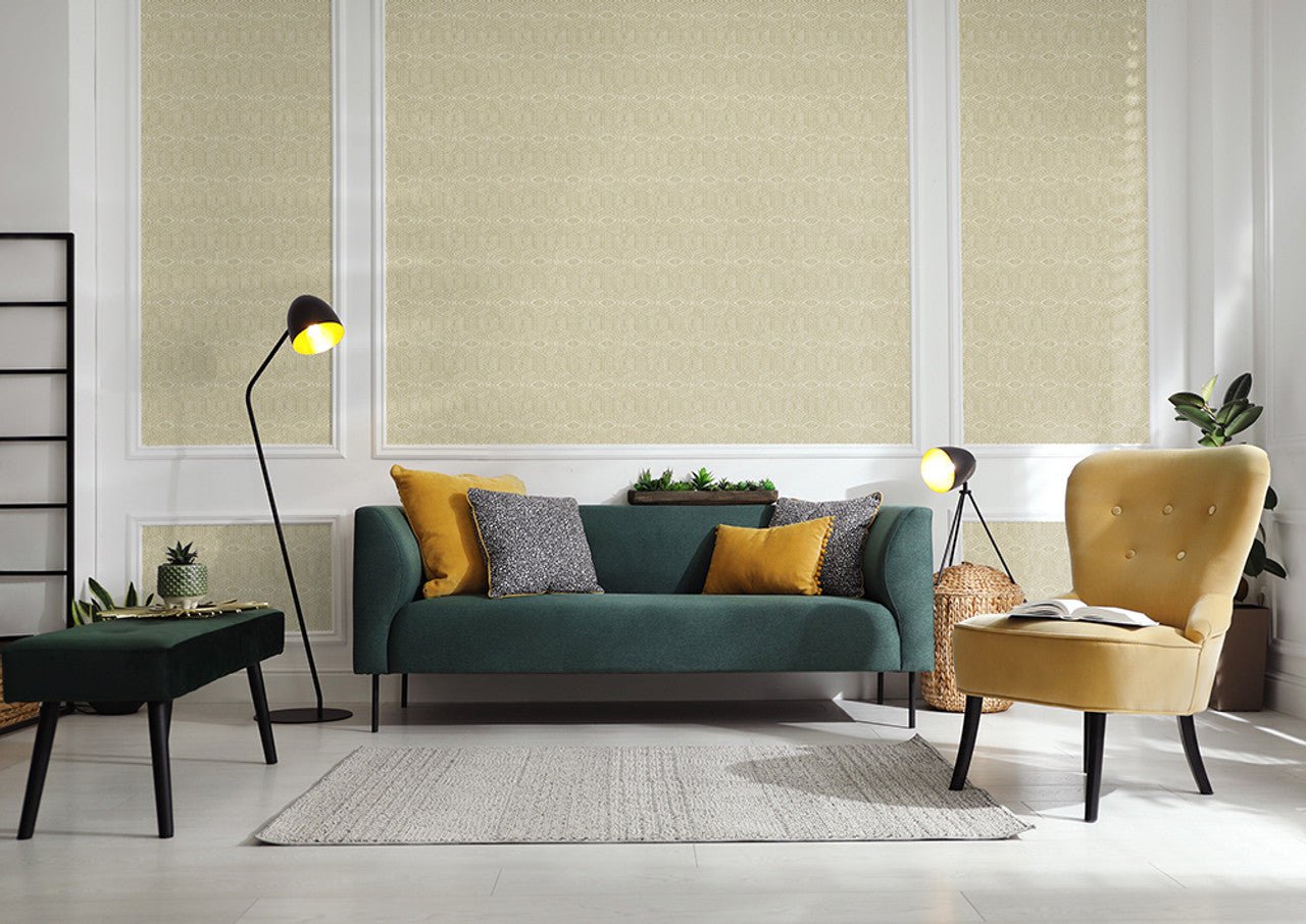 Greek Tile Feel Wallpaper - Oak Apple - Hohenberger - 65007 - Premier Wallcovering