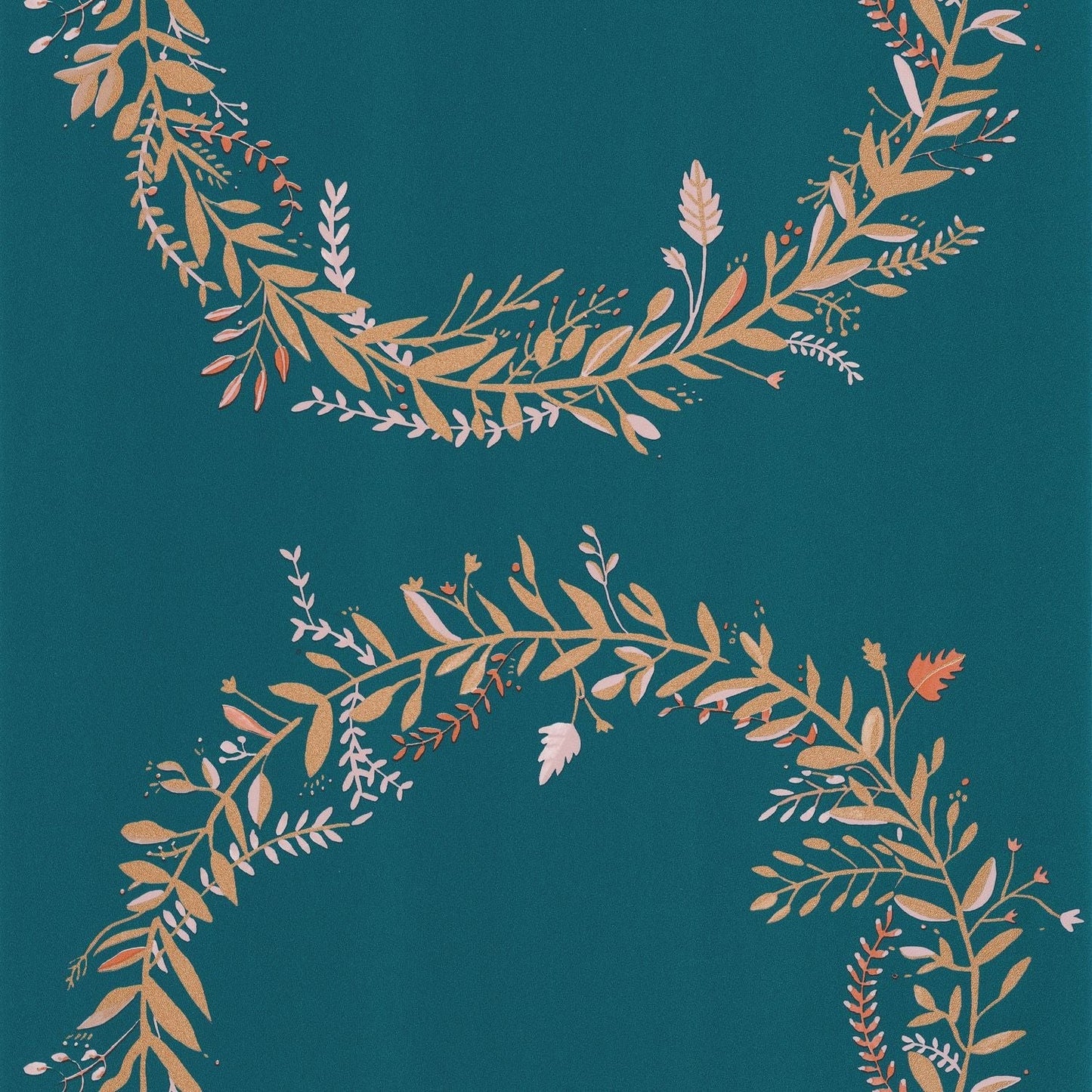 Green Life Harmony Wallpaper - Bleu Madura  - Caselio - 101686029 - Premier Wallcovering