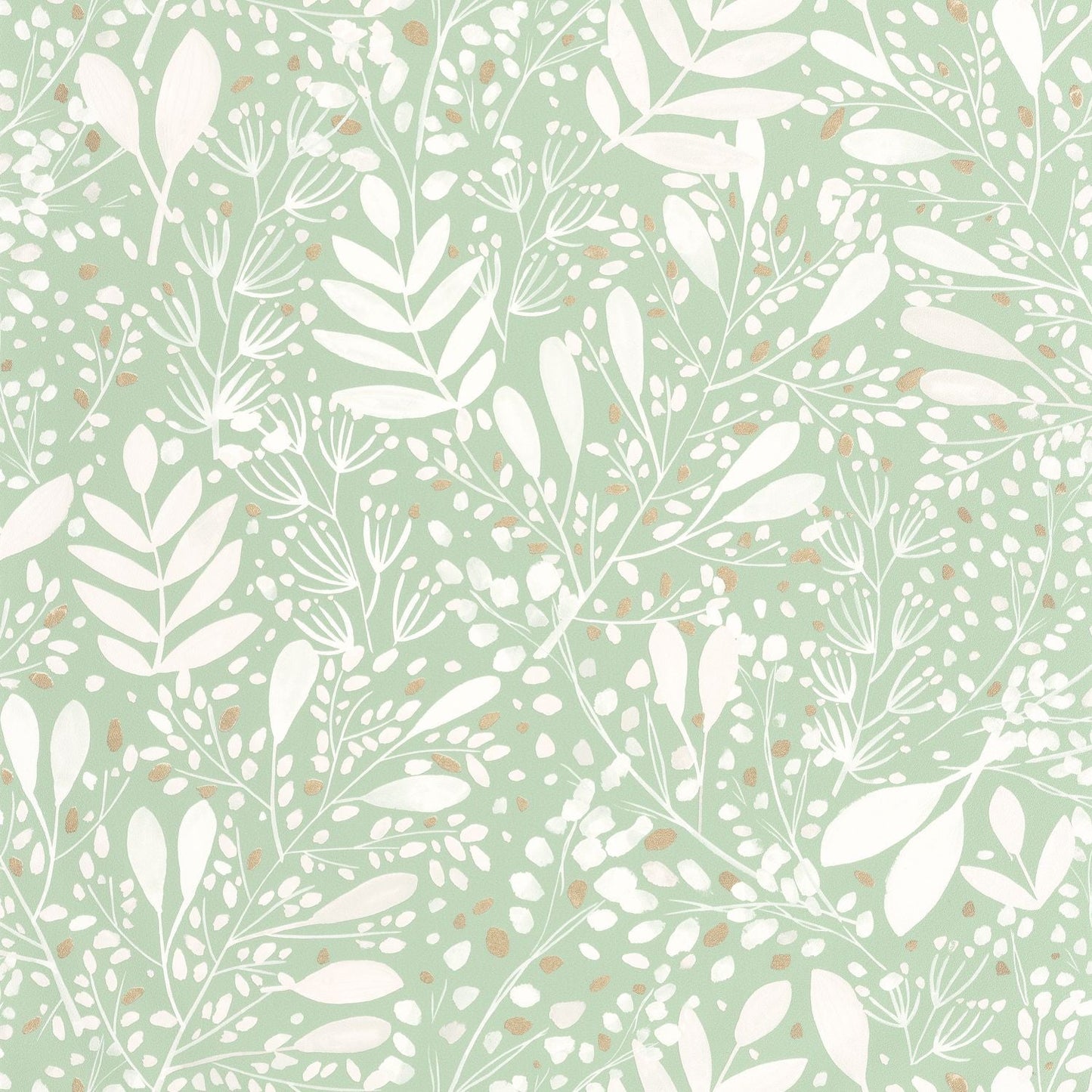 Green Life Joy Wallpaper - Vert D'eau  - Caselio - 101697073 - Premier Wallcovering