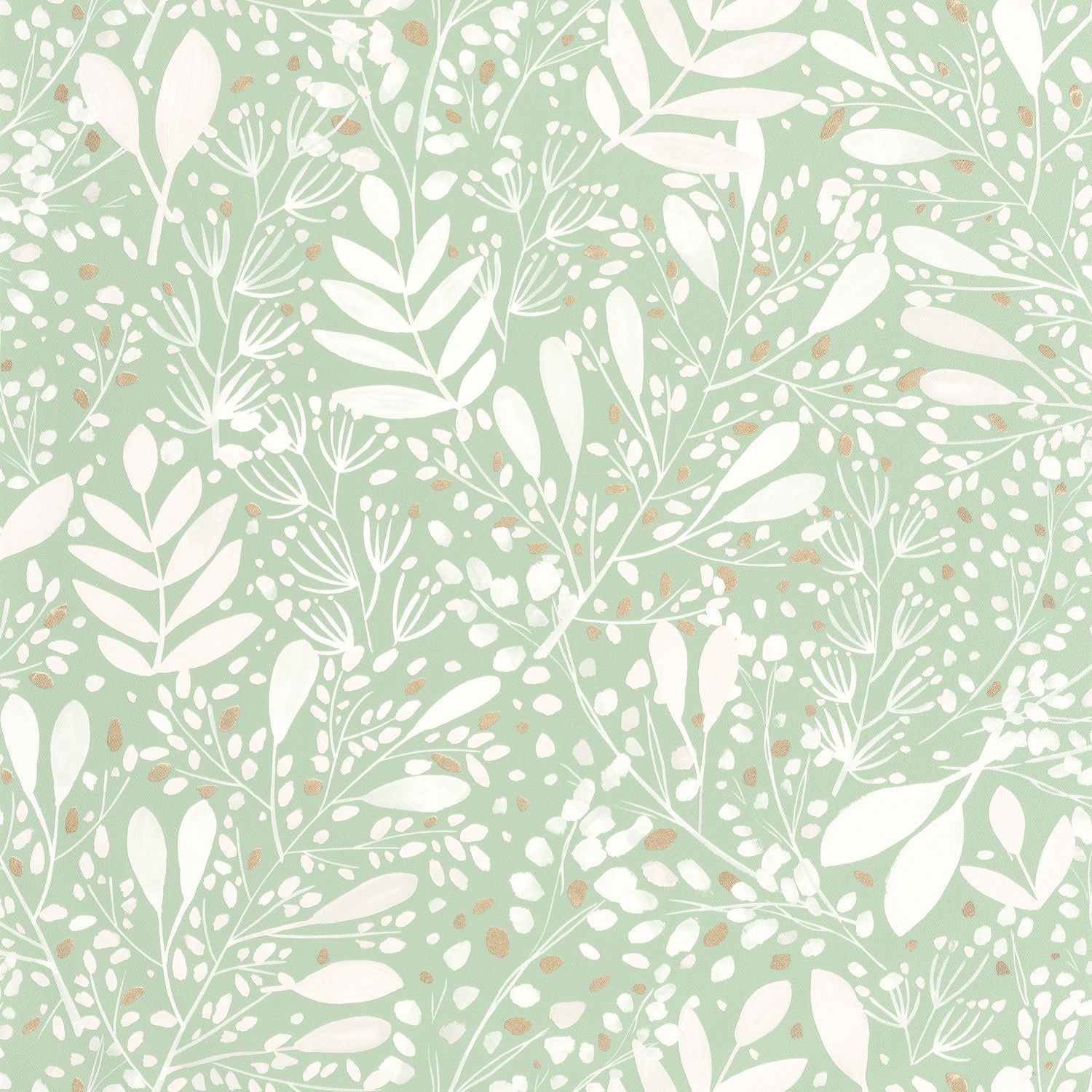Green Life Joy Wallpaper - Vert D'eau  - Caselio - 101697073 - Premier Wallcovering