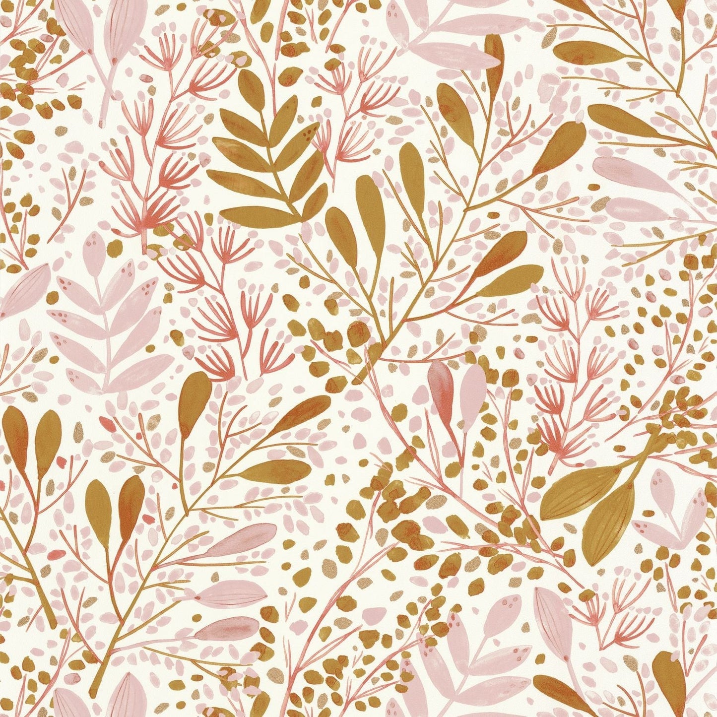 Green Life Joy Wallpaper - Rose  - Caselio - 101694002 - Premier Wallcovering