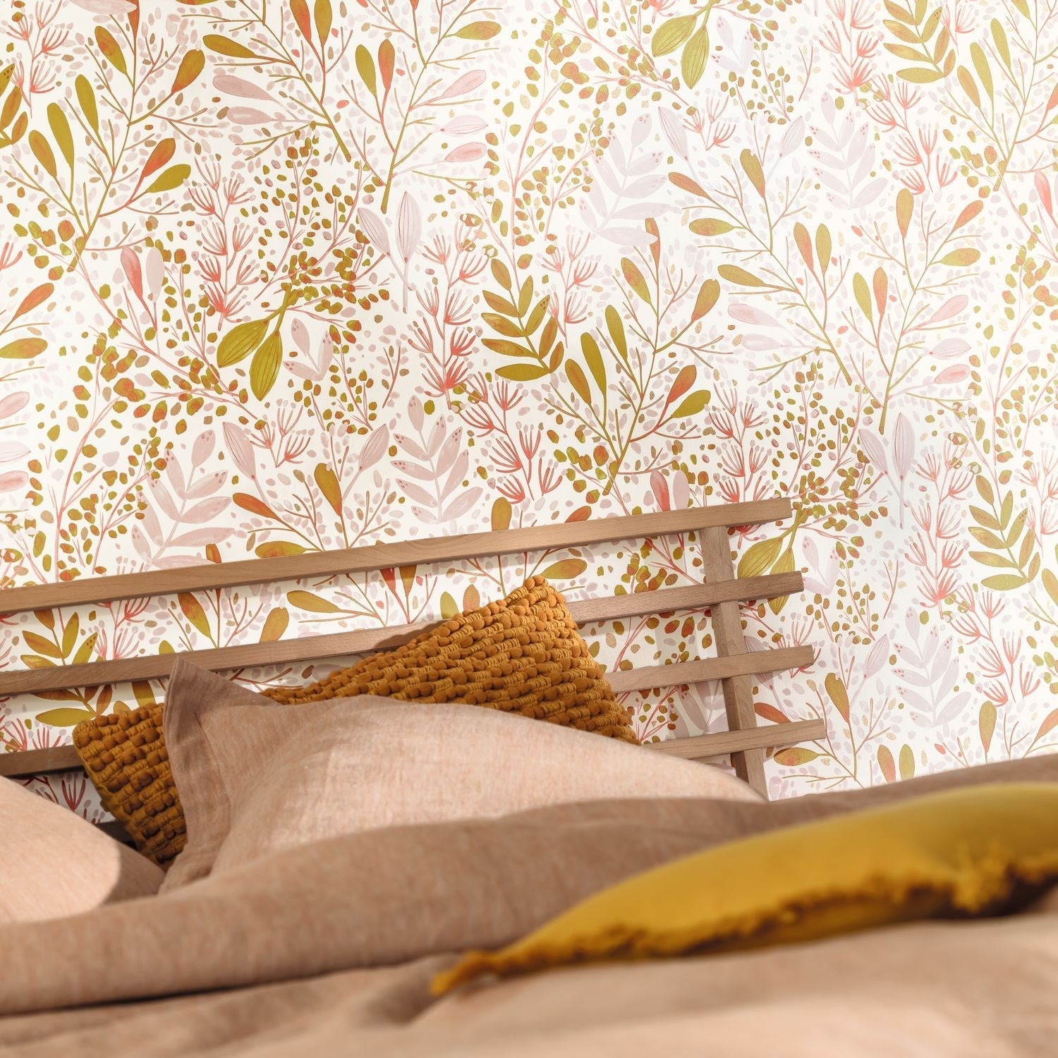 Green Life Joy Wallpaper - Rose  - Caselio - 101694002 - Premier Wallcovering