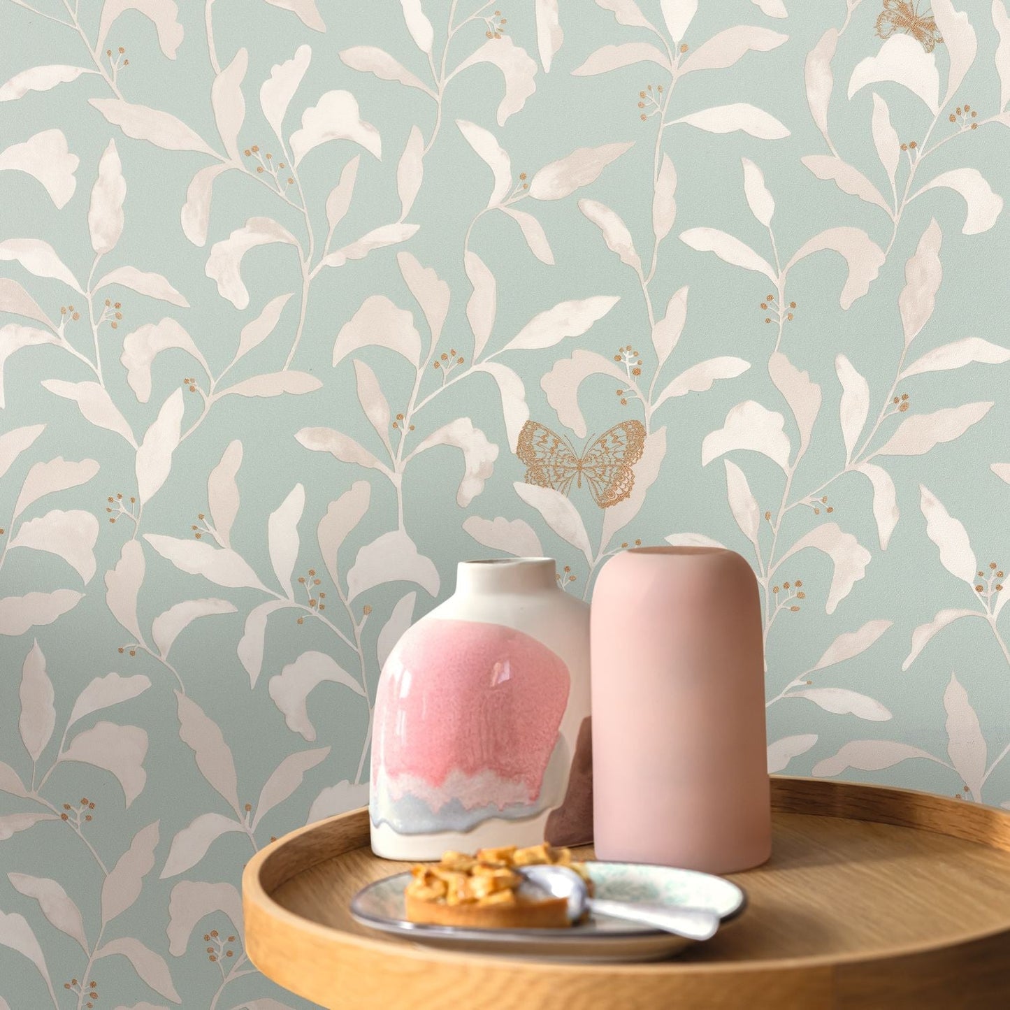 Green Life Sweet Wallpaper - Vert D'eau - Caselio - 101717026 - Premier Wallcovering