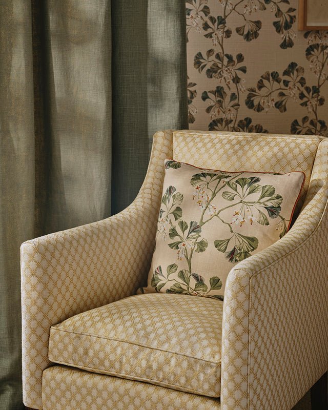 Greenacre Sisal Wallpaper - Lime Green - Colefax & Fowler - W7029-01 - Premier Wallcovering