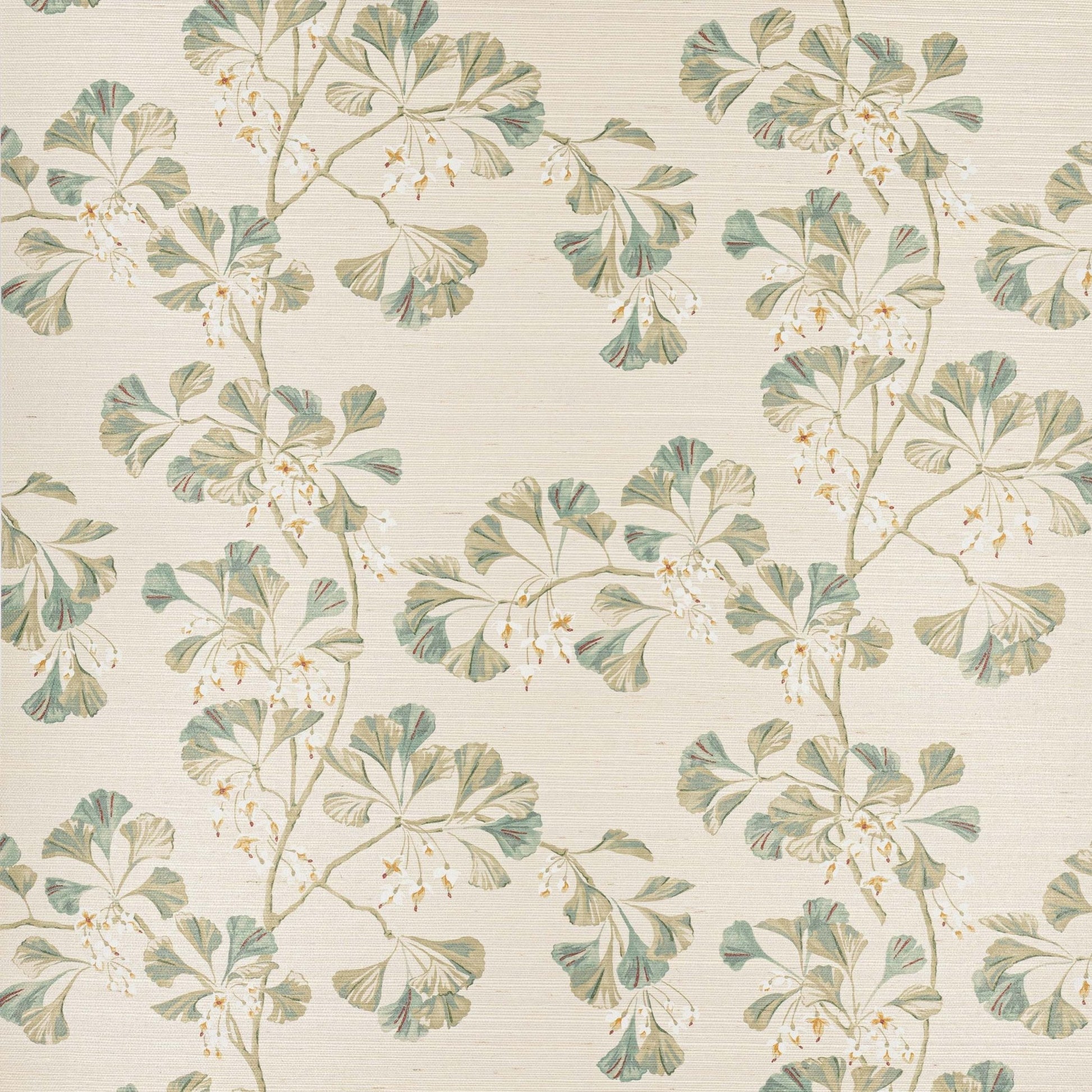 Greenacre Sisal Wallpaper - Green - Colefax & Fowler - W7027-01 - Premier Wallcovering