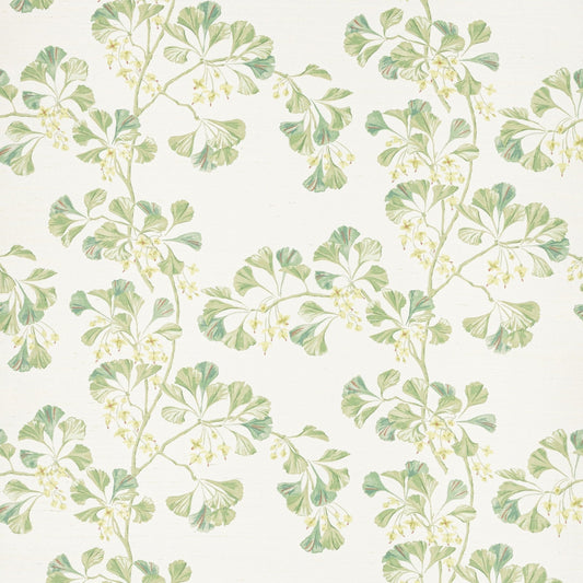 Greenacre Sisal Wallpaper - Lime Green - Colefax & Fowler - W7029-01 - Premier Wallcovering