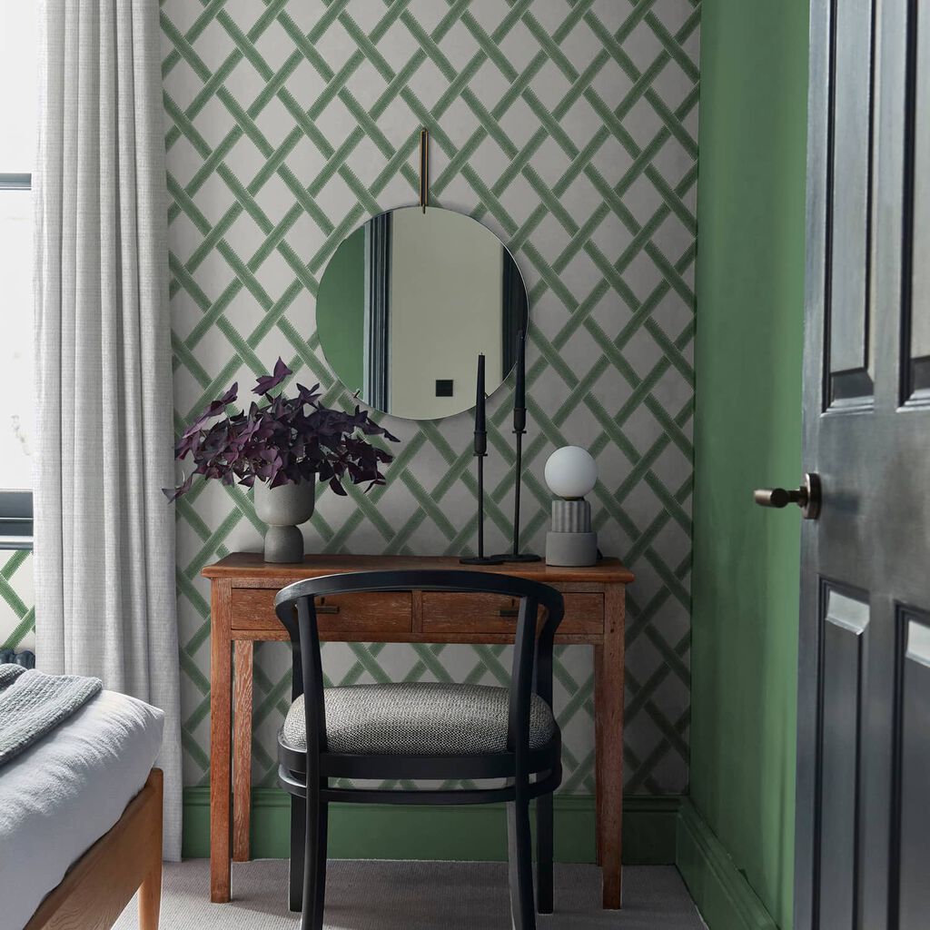 Greenskeeper Geo Wallpaper - Green - Graham & Brown - 120634 - Premier Wallcovering