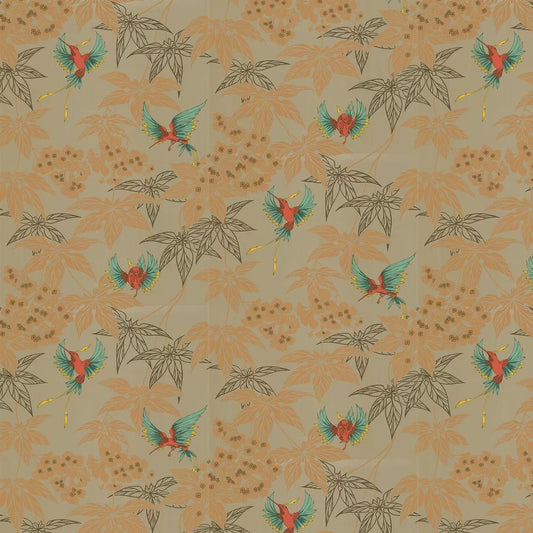 Grove Garden Wallpaper - Copper / Brick Red - Osborne & Little - W5603-08 - Premier Wallcovering
