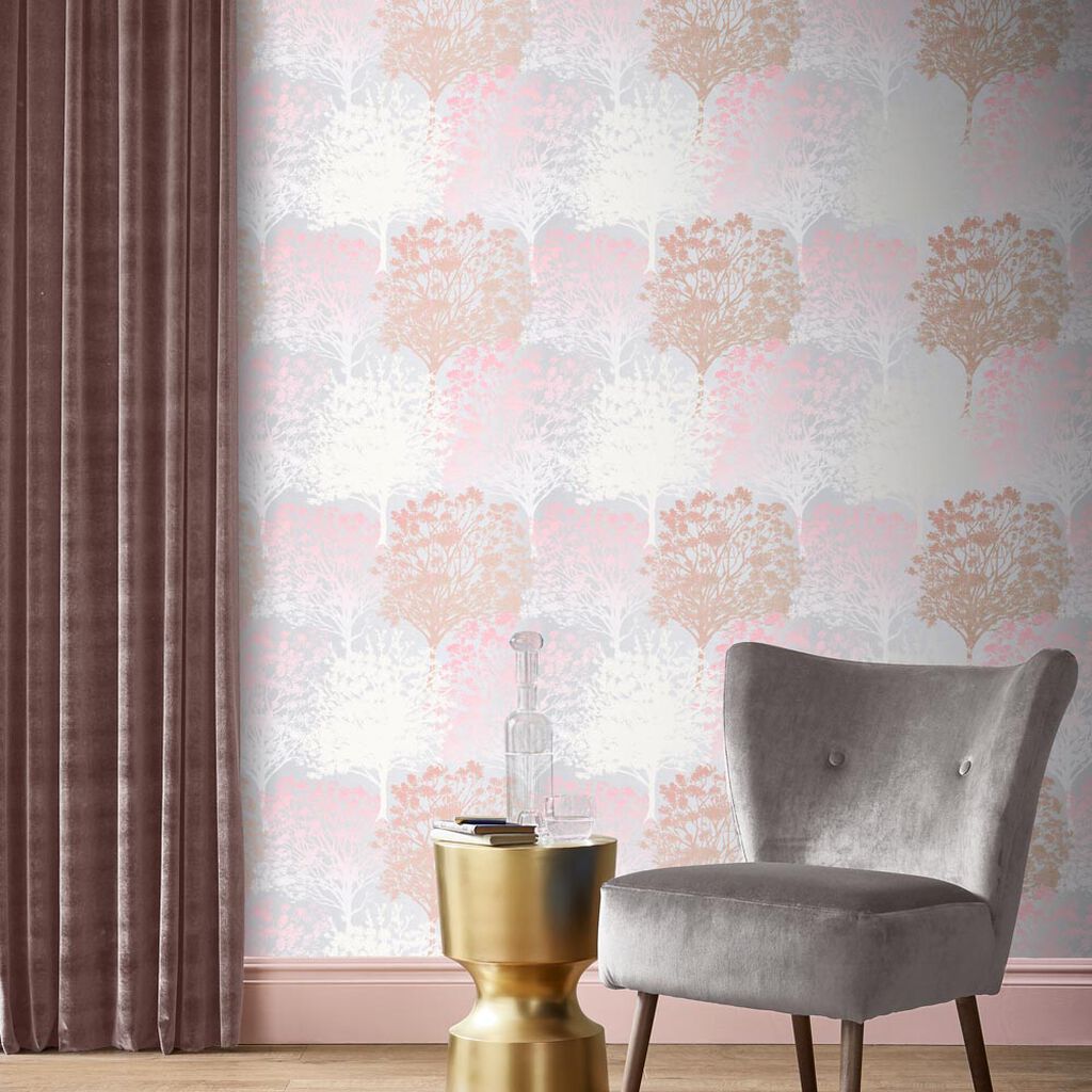 Grove Wallpaper - Blush - Graham & Brown - 105656 - Premier Wallcovering