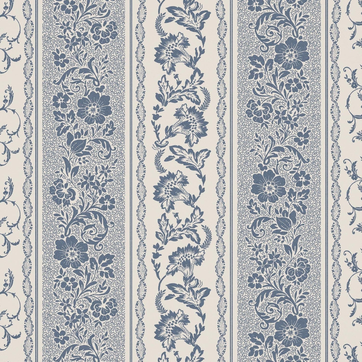 Guinevere Wallpaper - China Blue - Warner House - Premier Wallcovering