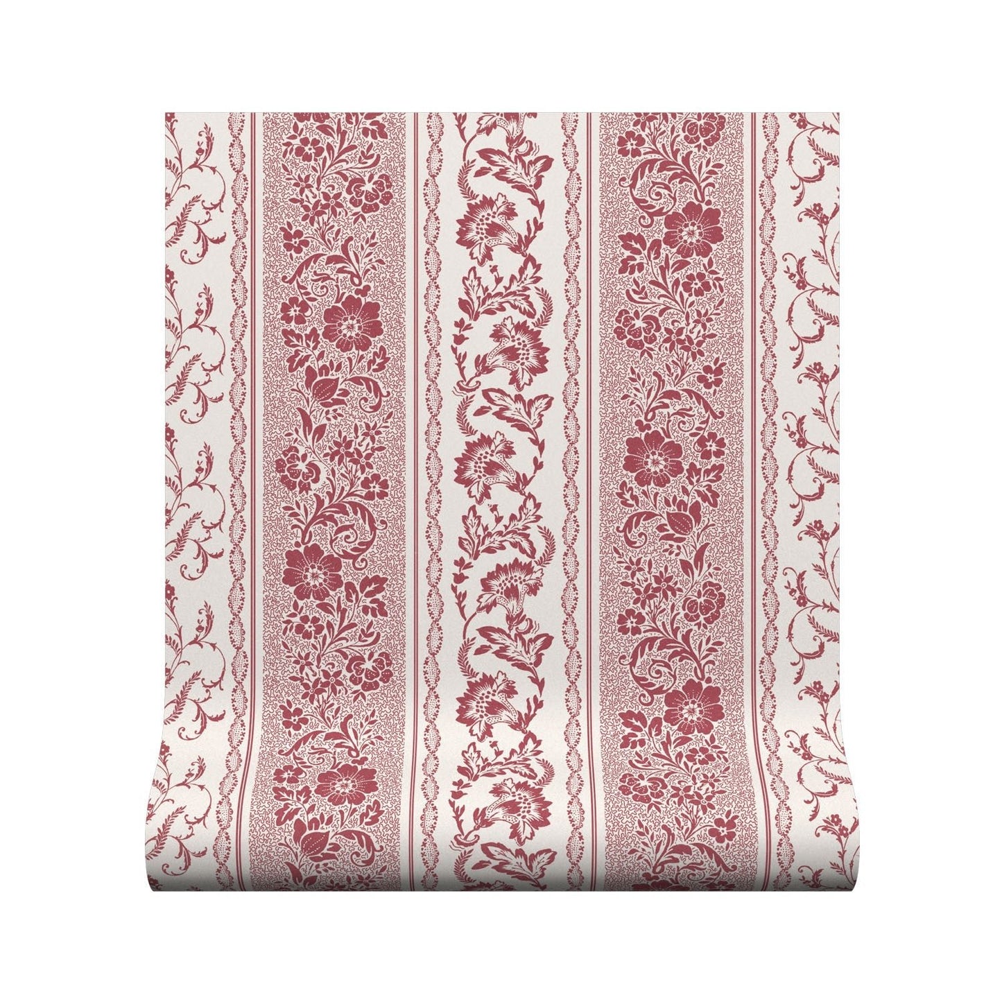 Guinevere Wallpaper - Red - Warner House - Premier Wallcovering