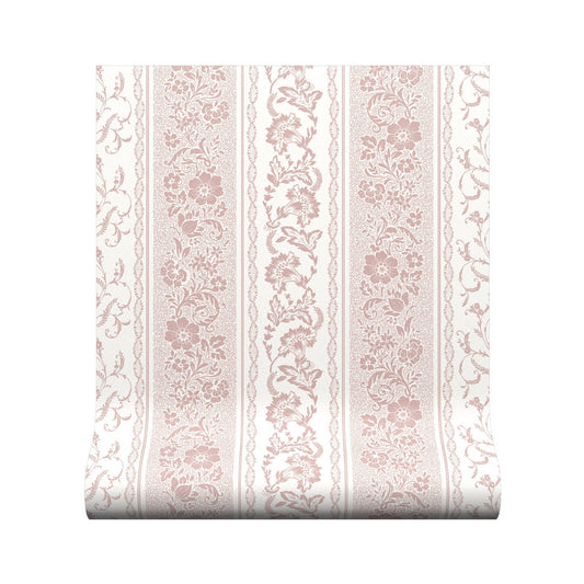 Guinevere Wallpaper - Blush - Warner House - Premier Wallcovering