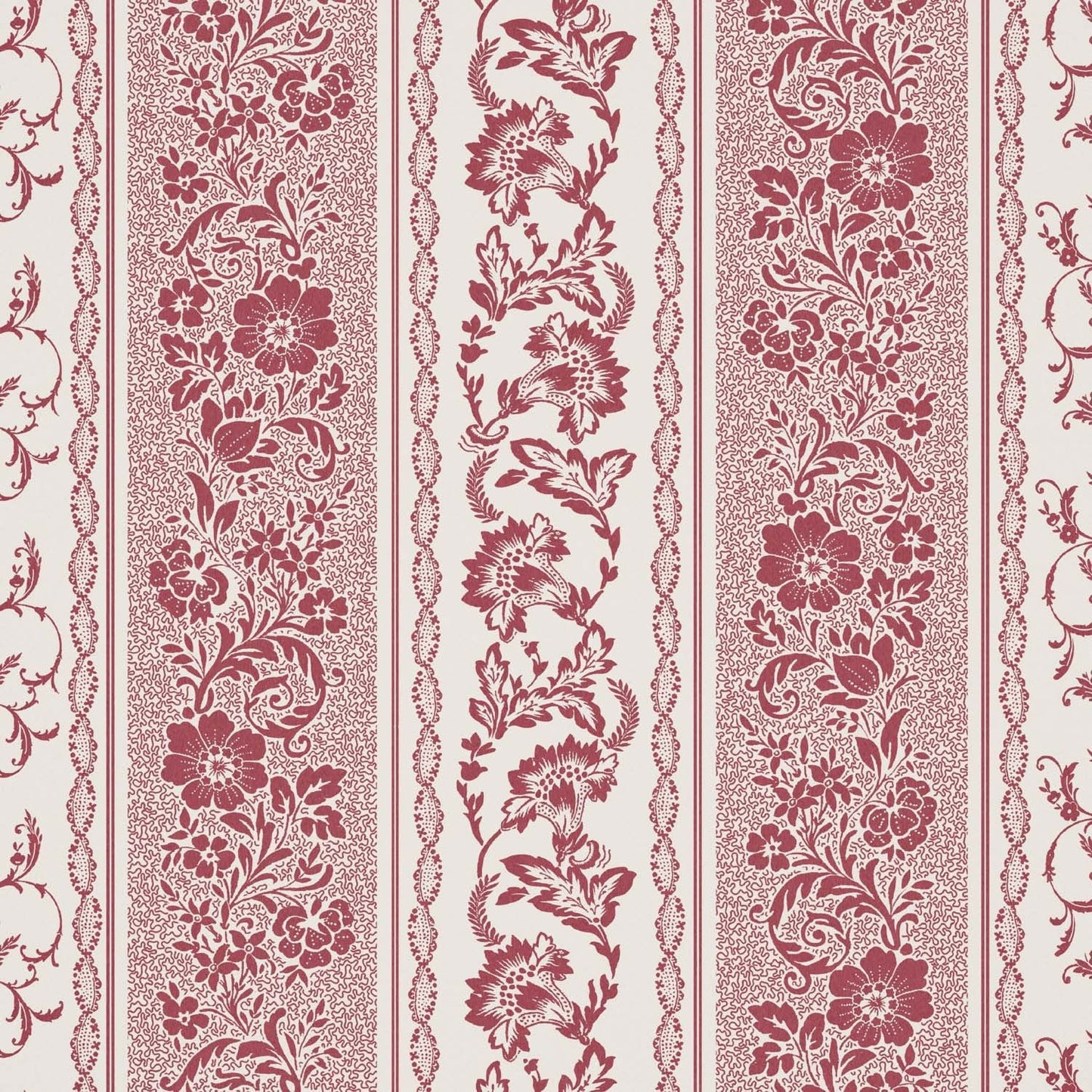 Guinevere Wallpaper - Red - Warner House - Premier Wallcovering