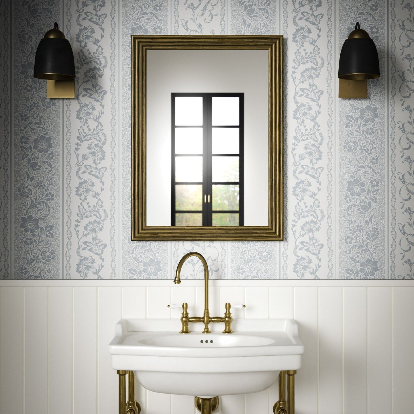 Guinevere Wallpaper - Sky - Warner House - Premier Wallcovering