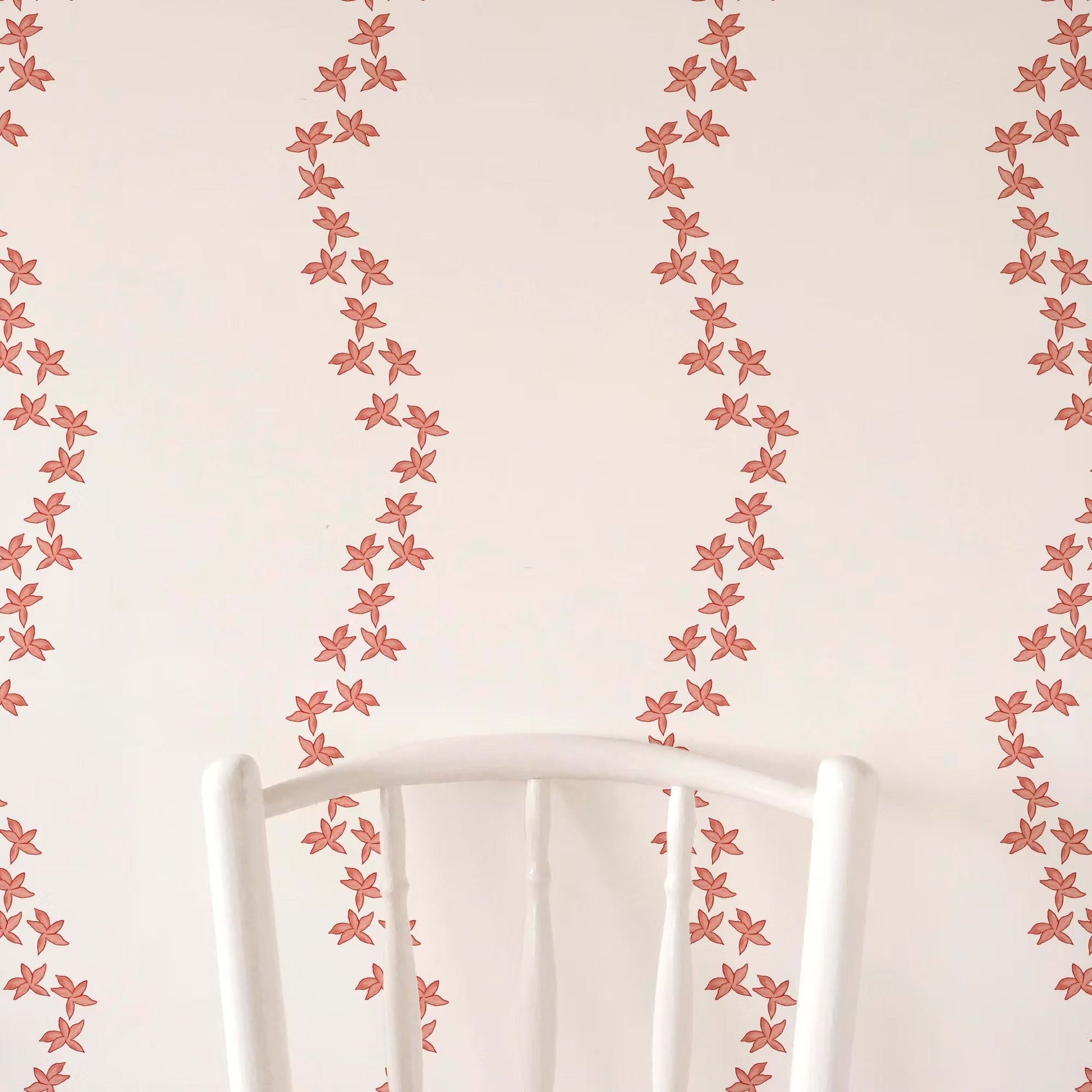 Guirlande Wallpaper - Coral - Ottoline - W/GUIR/2 - Premier Wallcovering