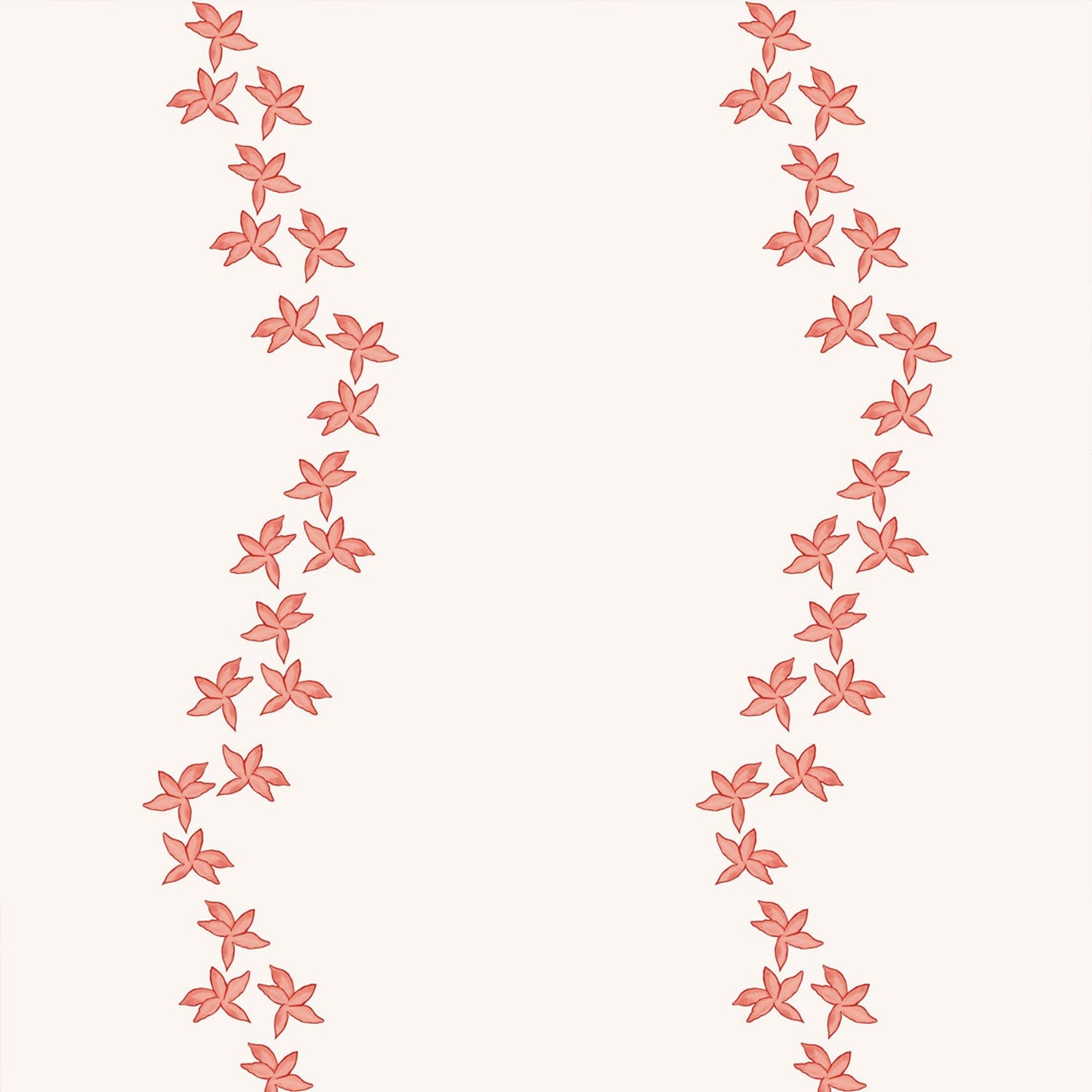 Guirlande Wallpaper - Coral - Ottoline - W/GUIR/2 - Premier Wallcovering