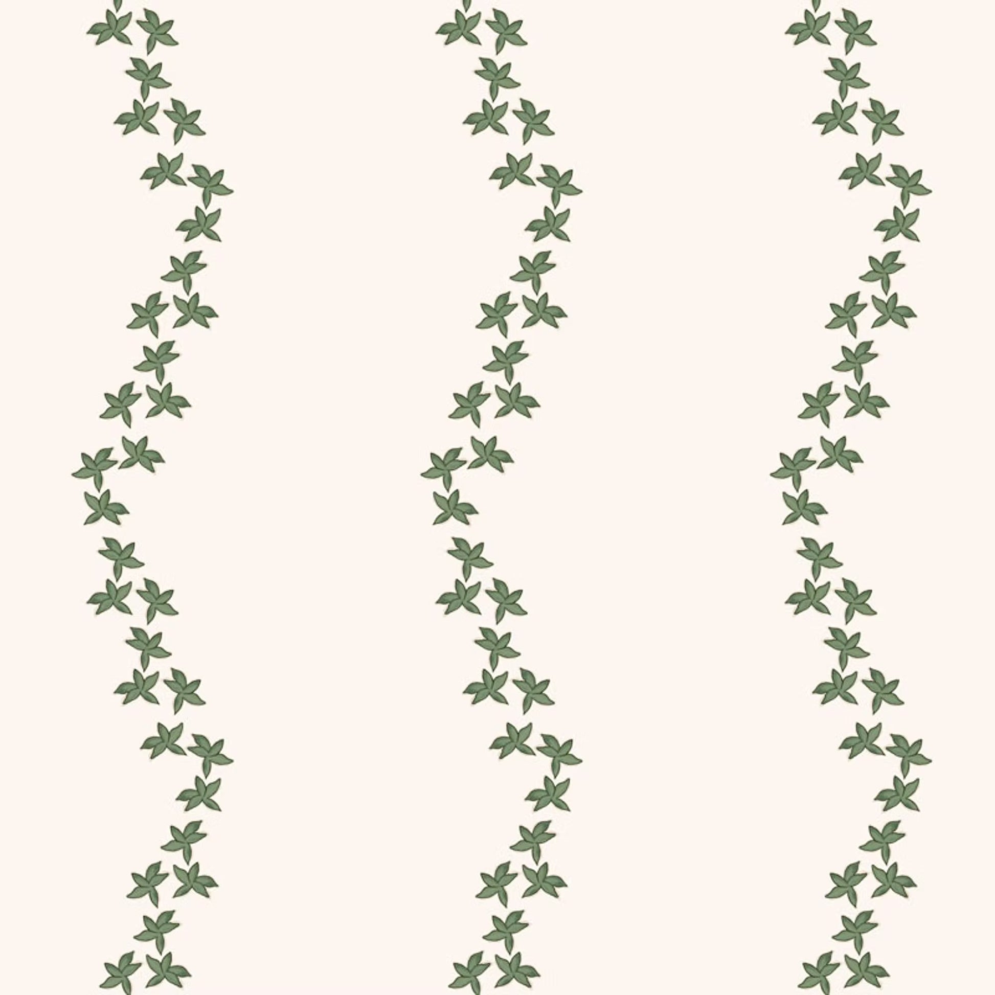 Guirlande Wallpaper - Green - Ottoline - W/GUIR/1 - Premier Wallcovering