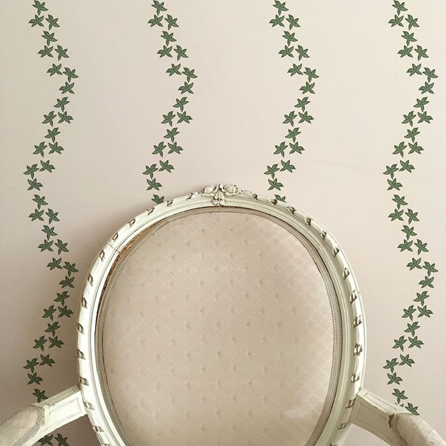 Guirlande Wallpaper - Green - Ottoline - W/GUIR/1 - Premier Wallcovering