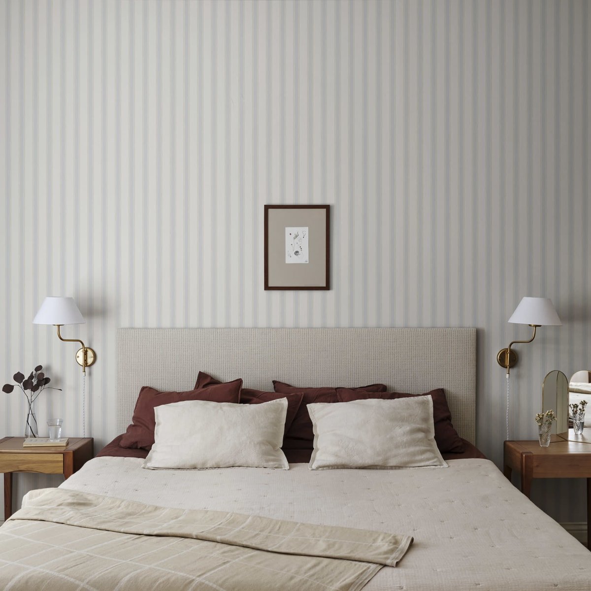 Gustav Wallpaper - Light Blue - Sandberg - 101-16 - Premier Wallcovering