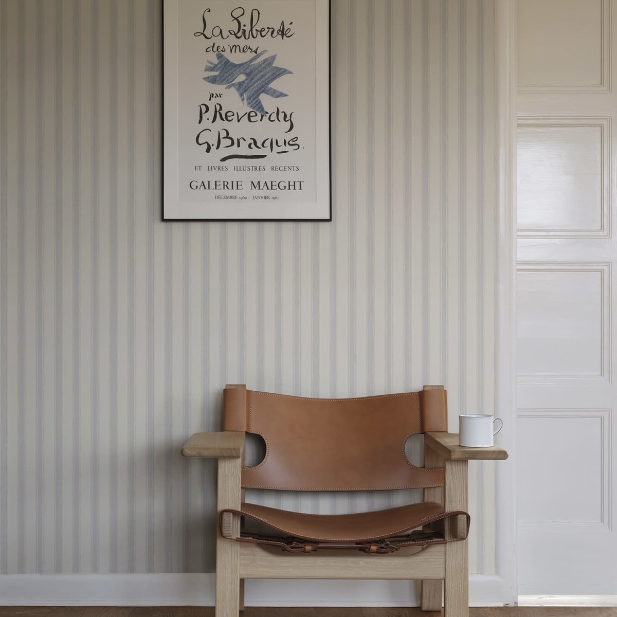 Gustav Wallpaper - Light Blue - Sandberg - 101-16 - Premier Wallcovering