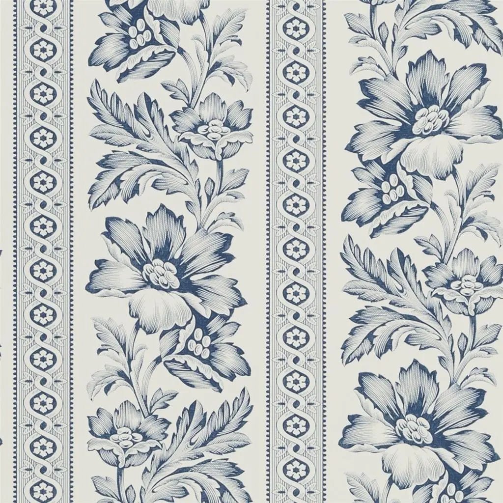 Gwinnet Toile Wallpaper - Indigo - Ralph Lauren - PRL5008/06 - Premier Wallcovering