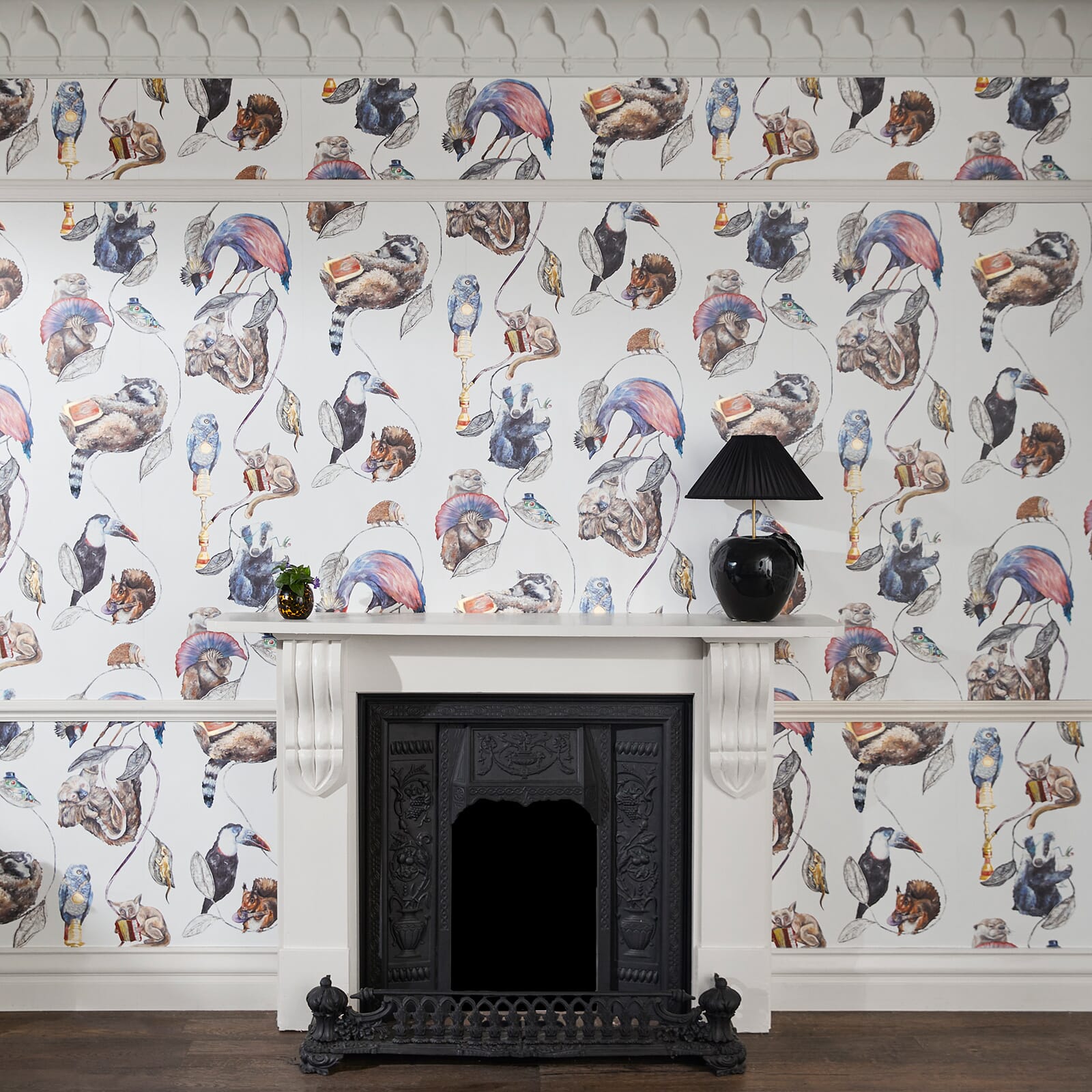 Hackney Empire Wallpaper - White - House of Hackney - 1 - WA - HAC - DI - WHT - XXX - Premier Wallcovering