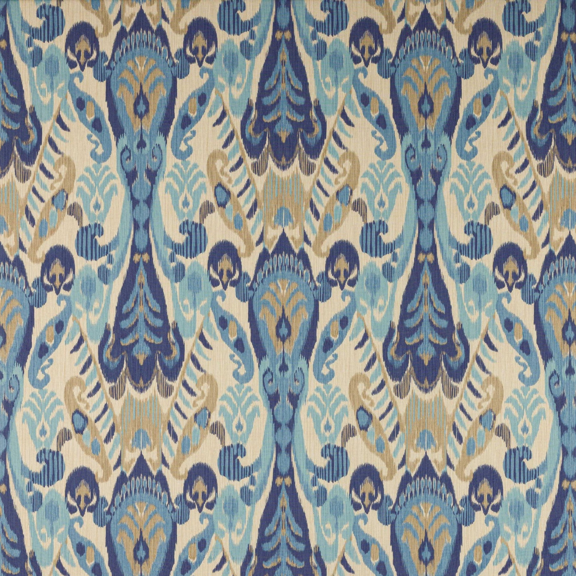 Hadi Fabric - Indigo - Manuel Canovas - M4128-01 - Premier Wallcovering