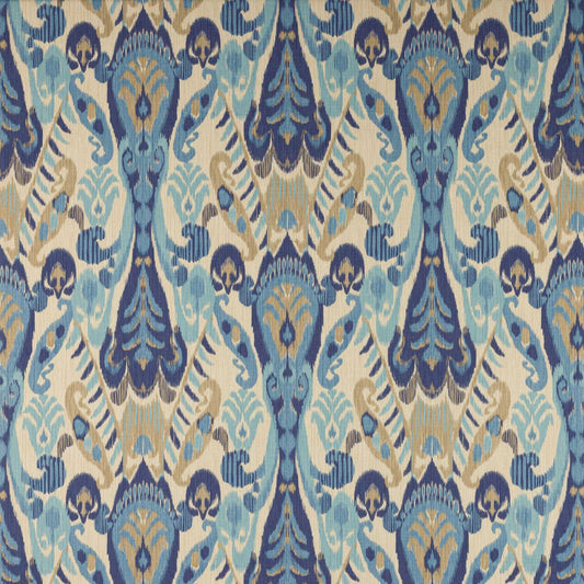 Hadi Fabric - Indigo - Manuel Canovas - M4128-01 - Premier Wallcovering