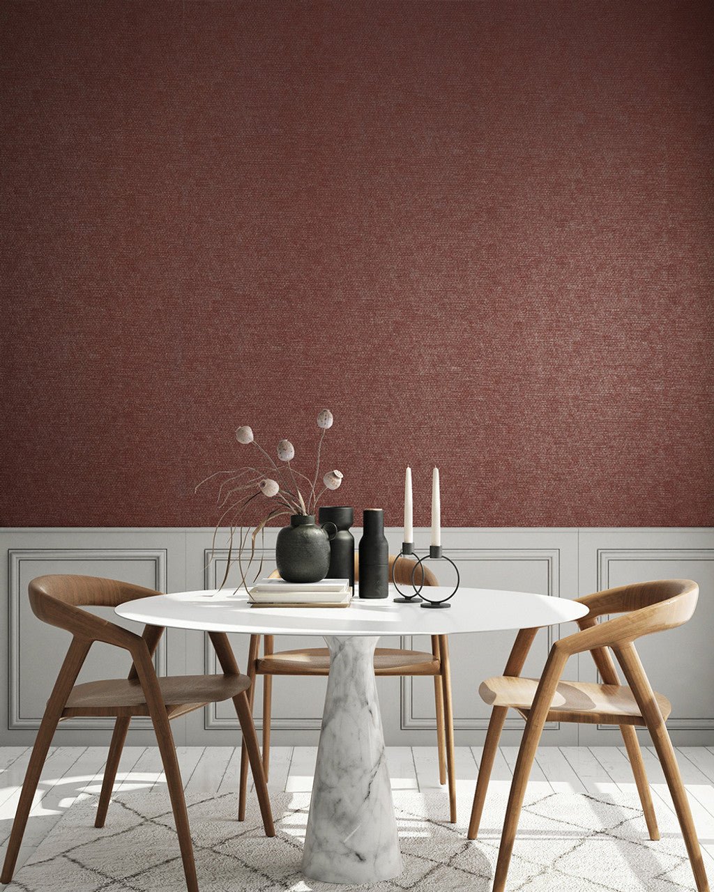 Haga Urban Classics Wallpaper - Antique Red - Hohenberger - 64872 - Premier Wallcovering