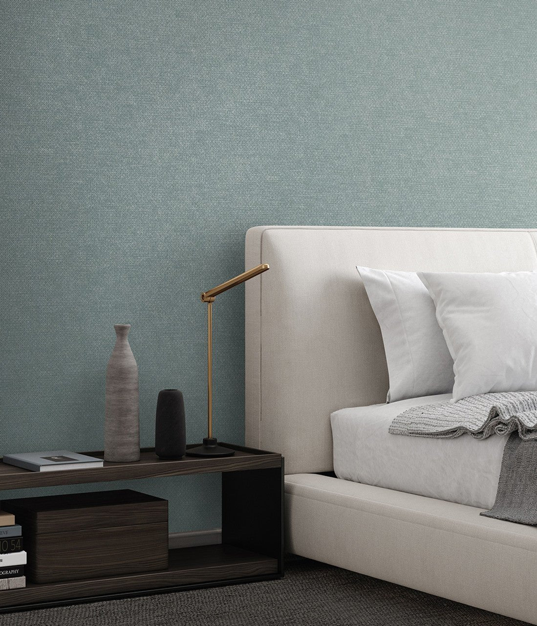 Haga Urban Classics Wallpaper - Steel Blue - Hohenberger - 64870 - Premier Wallcovering
