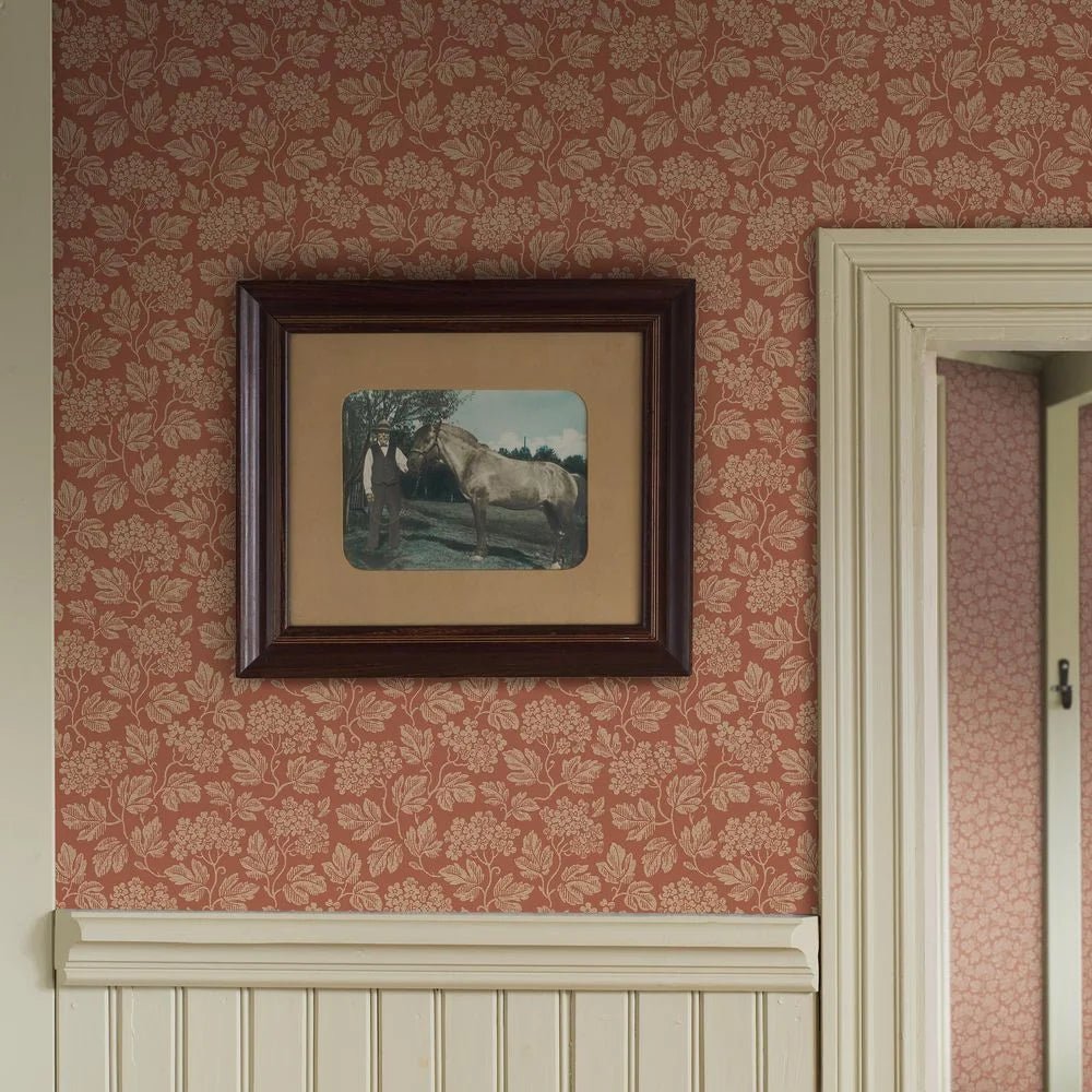 Hagtorn Wallpaper - Red - Boråstapeter - 8081 - Premier Wallcovering