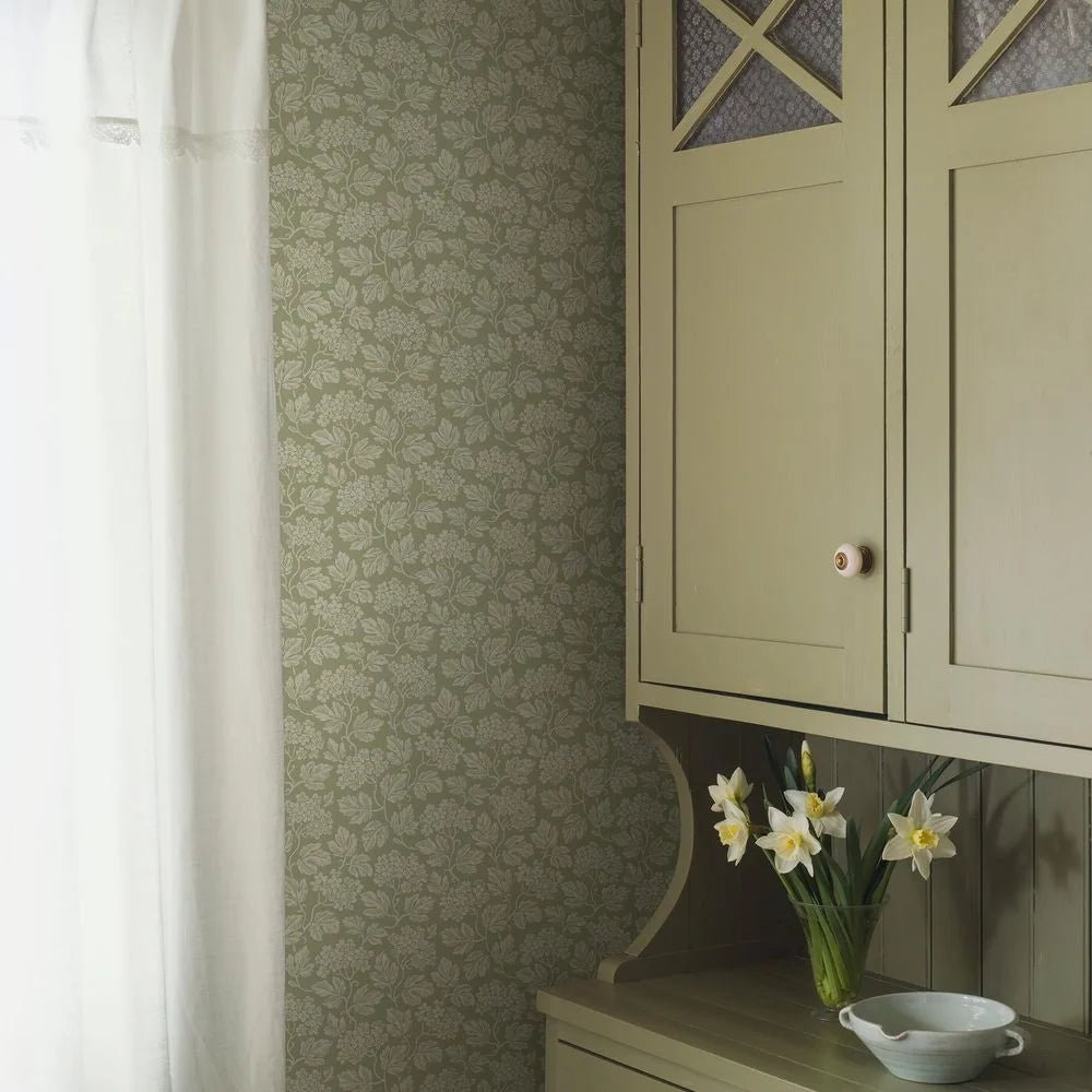 Hagtorn Wallpaper - Sage - Boråstapeter - 8083 - Premier Wallcovering