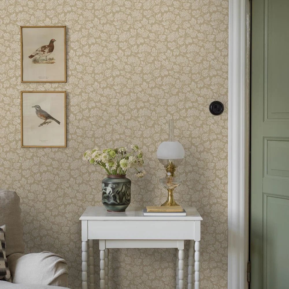 Hagtorn Wallpaper - Beige - Boråstapeter - 8080 - Premier Wallcovering
