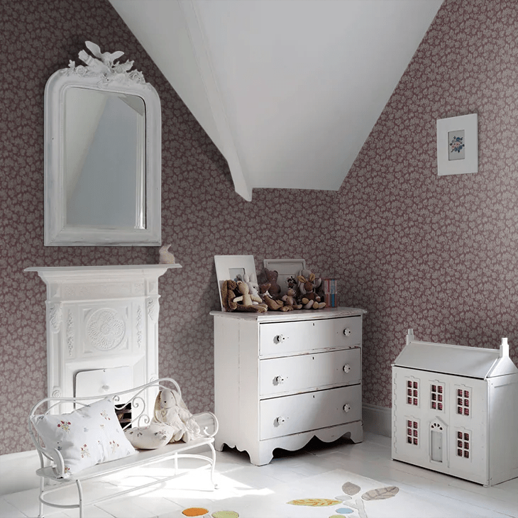 Hagtorn Wallpaper - Plum - Boråstapeter - 8079 - Premier Wallcovering