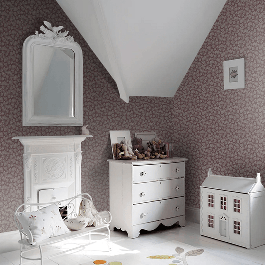 Hagtorn Wallpaper - Plum - Boråstapeter - 8079 - Premier Wallcovering