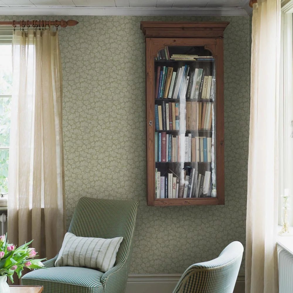 Hagtorn Wallpaper - Sage - Boråstapeter - 8083 - Premier Wallcovering