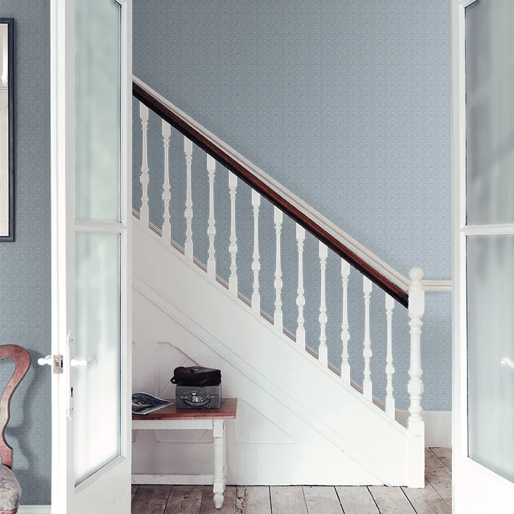 Halewick Wallpaper - Duckegg Blue - Timothy Wilman - TW2523 - Premier Wallcovering
