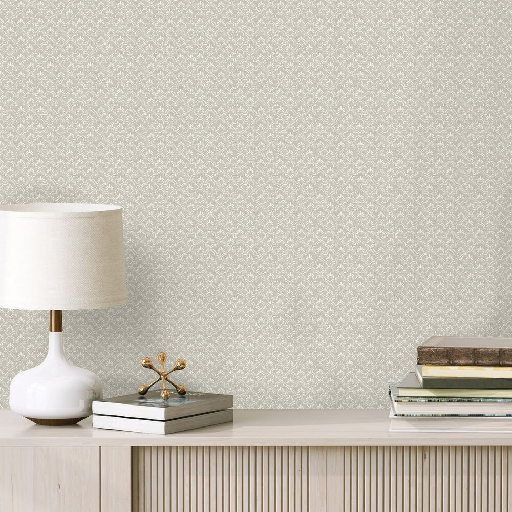 Halewick Wallpaper - Light Taupe - Timothy Wilman - TW2525 - Premier Wallcovering