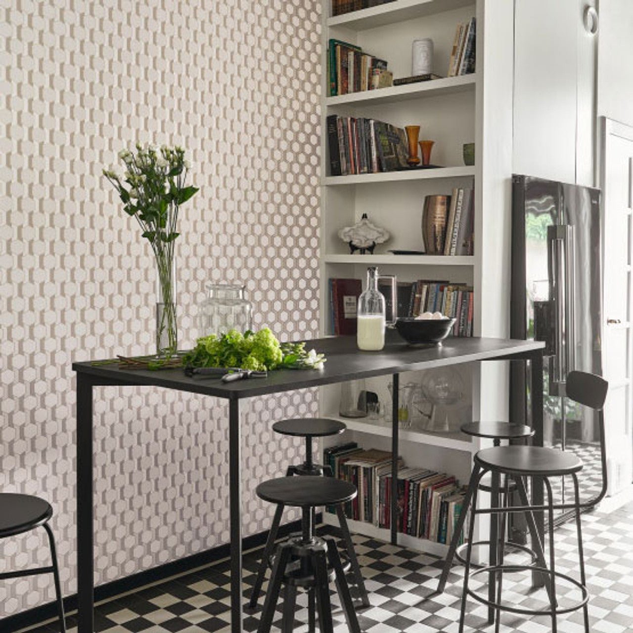 Hamilton Derby Wallpaper - Naturel - Casadeco - 89309016 - Premier Wallcovering