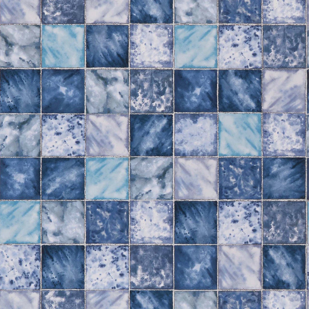 Hammam Wallpaper - Blue - Osborne & Little - W7335-03 - Premier Wallcovering