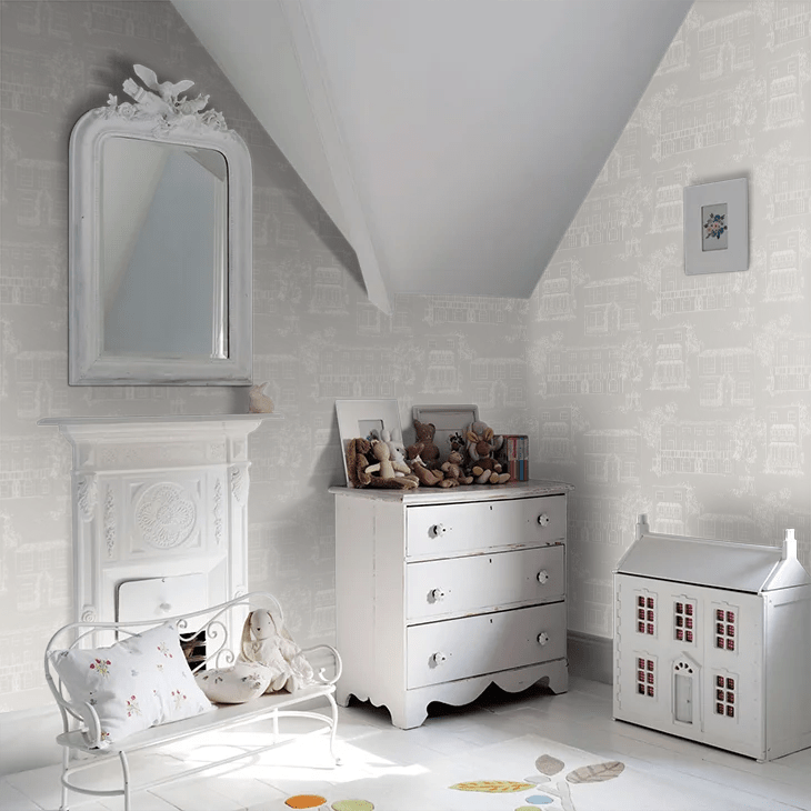 Hampstead Wallpaper - Grey - Little Greene - 0271HACOOLG - Premier Wallcovering