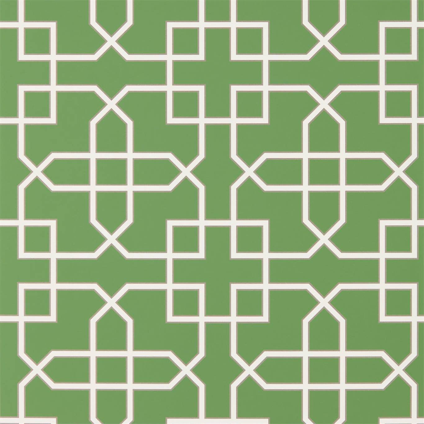 Hampton Trellis Wallpaper - Botanical Green - Sanderson - DGLW216660 - Premier Wallcovering