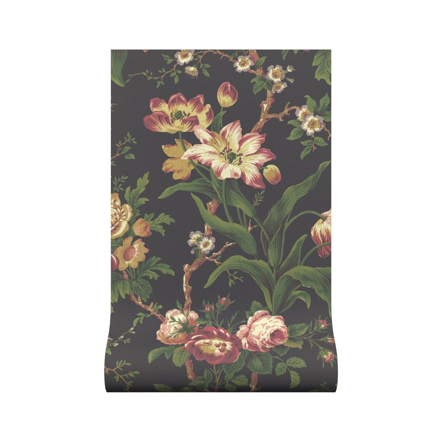 Hampton Wallpaper - Noir - Warner House - Premier Wallcovering