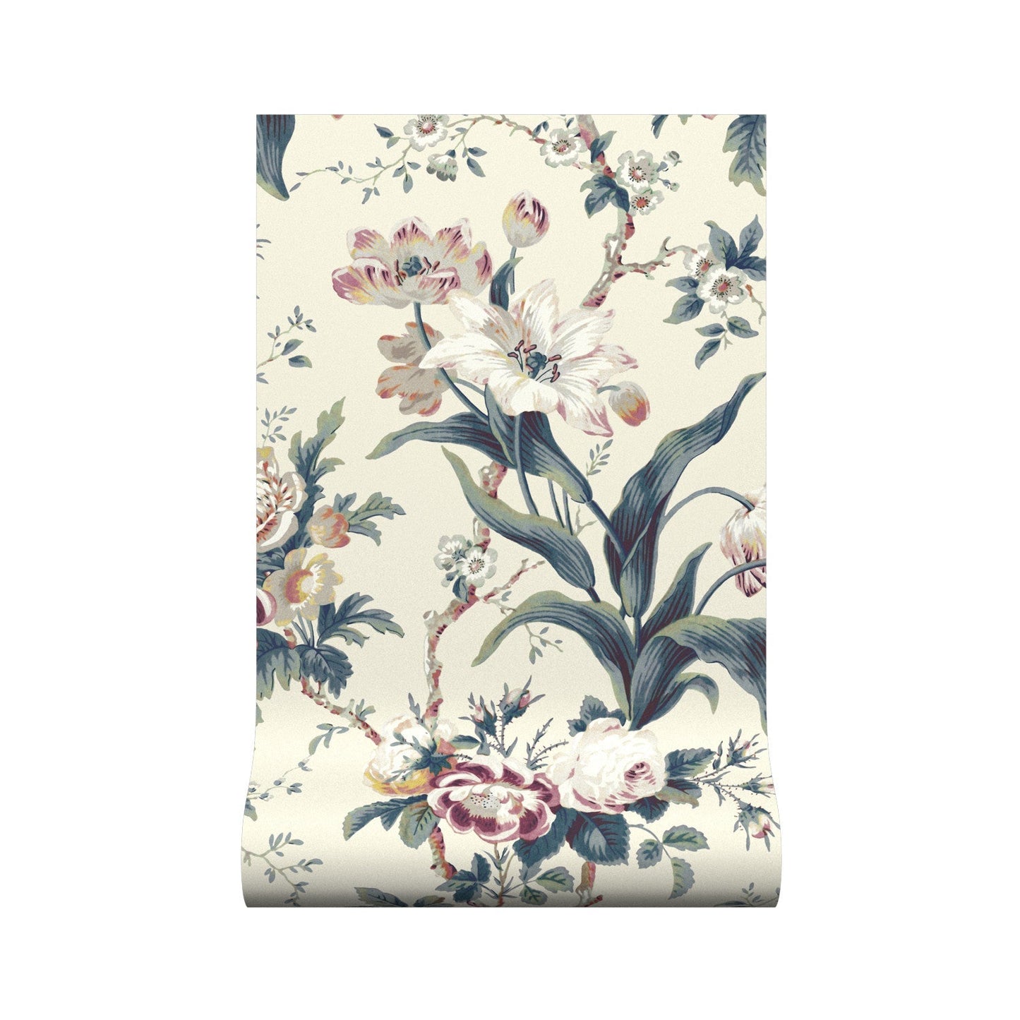 Hampton Wallpaper - Old Rose - Warner House - Premier Wallcovering