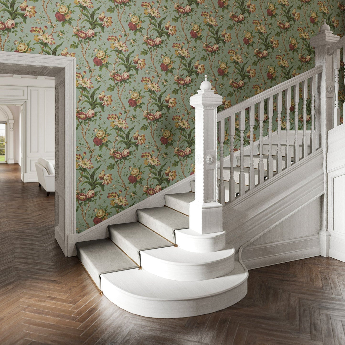 Hampton Wallpaper - Laurel - Warner House - Premier Wallcovering