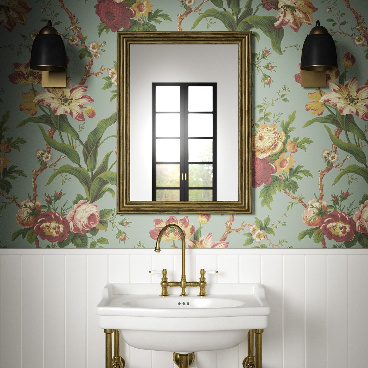 Hampton Wallpaper - Laurel - Warner House - Premier Wallcovering