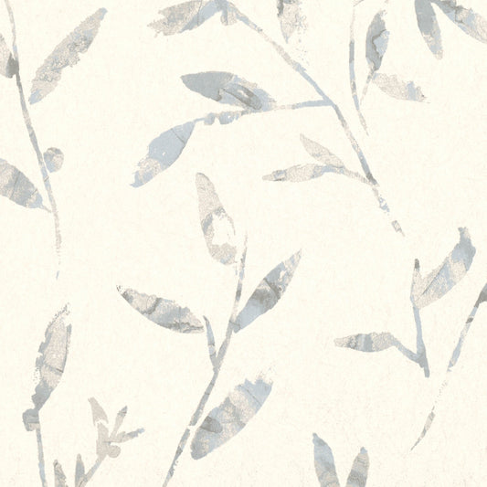 Hana Trail Wallpaper - Powder Blue - Villa Nova - W546/01 - Premier Wallcovering