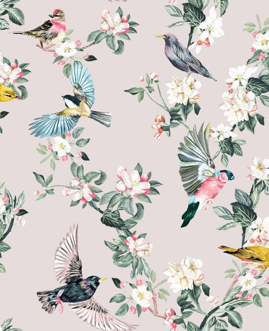 Handford Garden Birds Wallpaper - Antique Cream - Joules - 118562 - Premier Wallcovering